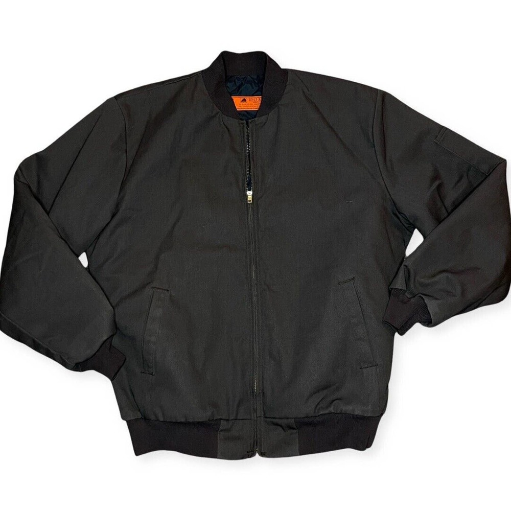 Vintage 80s Red Kap Men’s Brown Quilted Mechanic Work Wear Jacket Coat Brown L